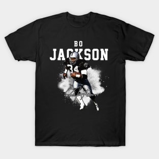 Bo Jackson Bo Knows Signature Vintage Legend Baseball Football Bootleg Rap Graphic Style T-Shirt